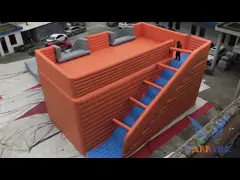 تصميم تجاري جديد للاستخدام المذهل الممرات المزدوجة المذهلة للأطفال نفخ الشرائح