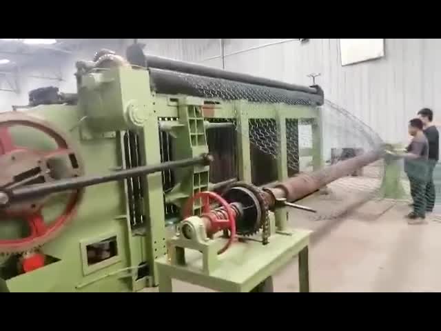 двойник сплетя машины плетения провода 4.3mm шестиугольный переплел SGS видео