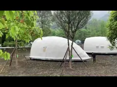 Новый шатер Glamping роскошного курорта формы улитки дизайна с 1 спальней и 1 Bathroom для места для лагеря video