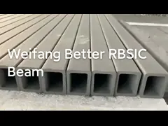 Кремниевого карбида керамики Rbsic луч тугоплавкого квадратный для фарфора Sanitiary video