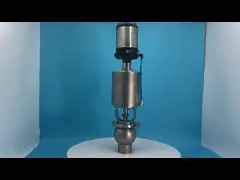 1'' - 6'' 316L 304 single seat pneumatic reversing seat valve with C-TOP