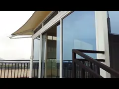 Laminated Glass Luxury Resort Tents Sound Insulation Wall Steel Structure