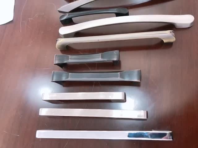 Легковес ручек и ручек двери кухни античной мраморной картины керамический видео