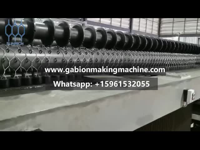 Автоматизированные машина коробки Gabion/машины корзины Gabion для размера сетки 80 x 100mm видео