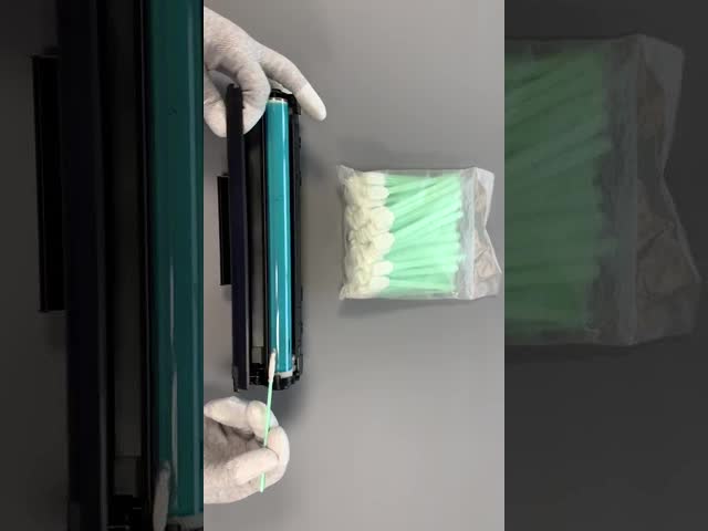 Пробирки подсказки пены ручки полипропилена очищая на цифровой принтер 125mm видео