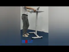 Стол современной одиночной высоты подъема газа ноги регулируемый стоящий video