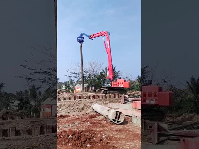 Popular Design Excavator Used Hydraulic Vibrating Hammer For Pilling Drilling Project