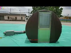 шатер пузыря ясности купола 3м раздувной с дверью тоннеля и алюминия железного каркаса для пользы гостиницы пляжа video