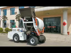 конкретные двигатель YunNei 490 тележки насоса заграждения 1m3 Supercharged video