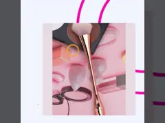 Мягкая синтетика щетинится устанавливающ щетку учреждения порошка video