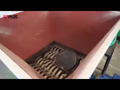 Универсальный шредер 4 валов, холодильник/бочонок/пластиковая машина шредера бутылки video