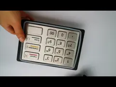 Пусковая площадка номера машины АТМ нержавеющей стали ПКИ с 16 ключами & символом Шрифта Брайля video