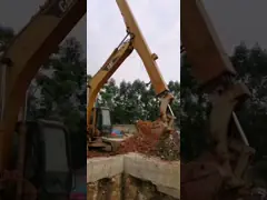 Boom Teleskopik Excavator Overlength Untuk Konstruksi Jalan Urban