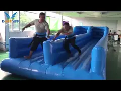 Kundengebundener aufblasbarer wechselwirkender Spiel-Federelement-Lauf Inflatables für Erwachsene