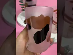 Термальной чашка матированного стекла когтя кота передачи 300мл дунутая рукой video