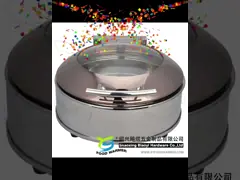 Энергосберегающее электрического дизайна полного покрытия грелки ссаживая блюда СС304 круглое форменное video