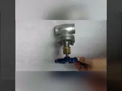 Нормального вентиля сварки гнезда PN40 SS304 SS316 жидкий азот криогенного video