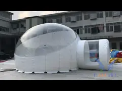 PVC نفخ قبة واضحة فقاعة خيمة لحدث الأسرة التخييم في الهواء الطلق