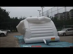 надувной замок свадьбы взрослых товарного сорта 5кс4м белый с верхней частью формы степле video