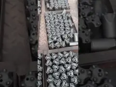 Круглый буровой наконечник для мягких буровых наконечников утеса тяжелого рока 7° небольших сплющил бит кнопки video