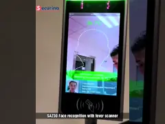 Панель термометра измерения температуры термического изображения AI биометрическая с камерой распознавания лиц video