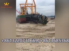Идеал для пользы в реках, глубины 12m драгируя, недорогого земснаряда всасывания песка video