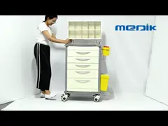 Контейнеры ящика прочной тележки стальной структуры медицинской мульти- для наркотизации video