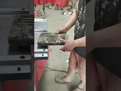 Electric Drive Red 3 Kw + 4kw Radiator Recycling Machine Aluminum Radiator Separating Machine