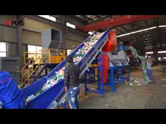 Машина разделителя перевозчика ярлыка ПП ПЭ пластиковая для пластиковой повторно используя линии video