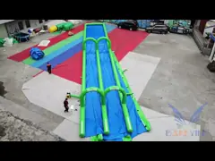 Изготовленный на заказ голубой гигантский раздувной жизненный период длинной жизни события улицы города водных горок video