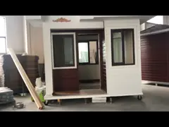 Современные 2 дома открытых окна верхней части комнат 38m2 роскошных Prefab крошечных video
