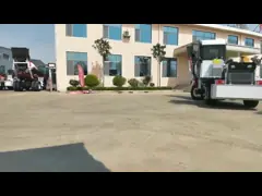 Мобильная собственная личность нагружая конкретную тележку смесителя насоса заграждения 1cbm video