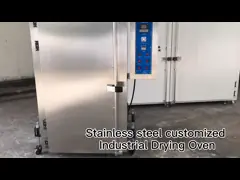 Печь обычной электрической термостатической горячей сушки на воздухе промышленная с нержавеющей сталью SUS 304 video