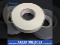 Прозрачное PA полиамида горячее плавит ленту карты склеивающей пленки для кредитной карточки video