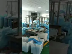 Устранимые одежды изоляции простерилизовали не сплетенную мантию потребляемых sms хирургической мантии предохранения от больницы медицинских хирургическую video