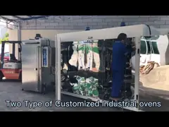 Сушильный шкаф регулятора 250C PLC вагонетки полки LIYI разнослоистый горячий video