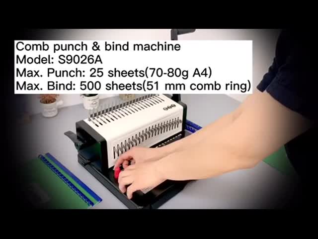 21 отверстие расчесывают машину вязки бумажного A3 14.3mm руководства книги настольную видео