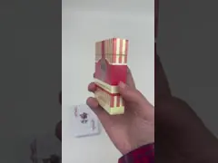 Frosted Finish 	88mm 89mm Length Cardboard Poker Playing Cards