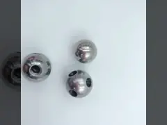 Выстучанная нержавеющая сталь продела нитку металлический шар сферы 15mm 1.5cm с отверстием M2 M3 M5 M6 video
