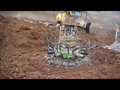 Просто эксплуатируемый диаметр 300мм до 1050мм вырезывания малошумного выключателя кучи оборудования вырезывания кучи гидравлического максимальный video