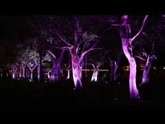 36w Outdoor Colors Rgb Led Garden Tree Flood Light Para Projeção de Paisagem