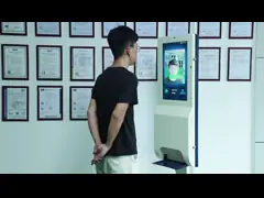 Экран 21 детектора температуры блок развертки посещаемости читателя распознавания лиц с сигналом тревоги голоса и управлением доступом двери video