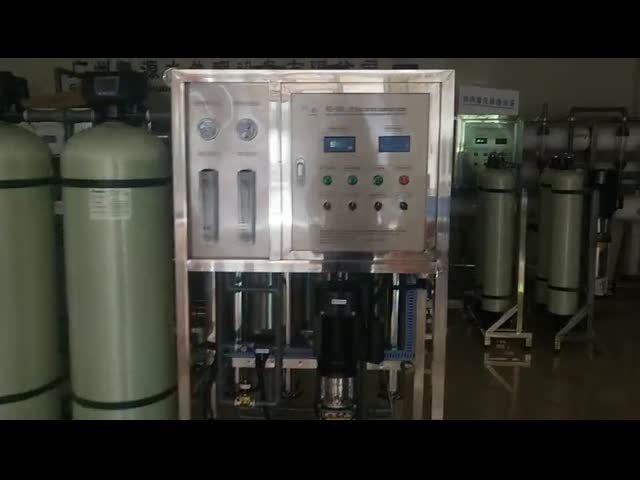 Промышленная система очистки воды фильтра обратного осмоза завода Ro 1000L/H видео