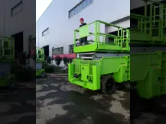 Дизельная пересеченная местность 20m Scissor платформа подъема с емкостью нагрузки 1000kg video