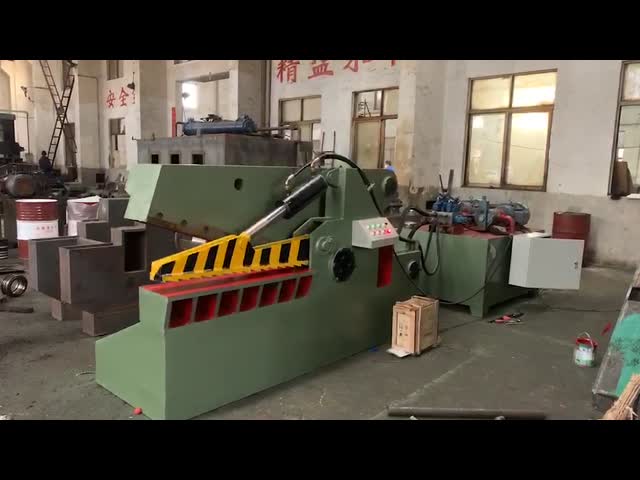 7.5kw油圧わに金属のせん断63トンのせん断力280mmの入り口