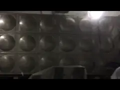 Сваренный бак для хранения воды собрания СУС304 316 модуля антиржавейный video