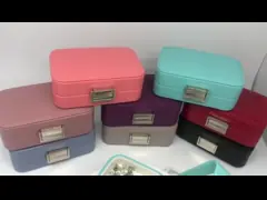 Покрашенный портативный держатель ювелирных изделий, персонализированный случай украшений перемещения для друзей video