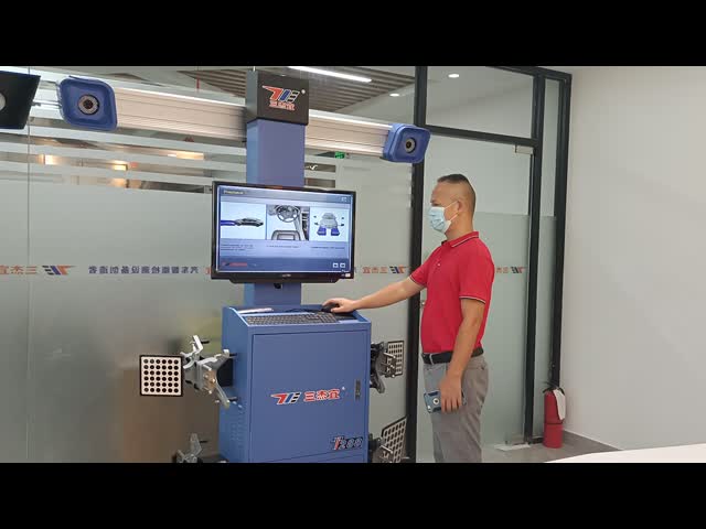 Автоматическая автошина машины Алиньер колеса 3Д балансируя с Мулти базой данных языков видео