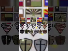 Ткань Twill затыловки велкро вышила значкам ткани video