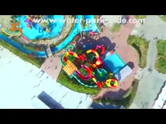 Спортивная площадка скольжения водного бассейна скольжения стеклоткани на открытом воздухе спиральная для парка атракционов video